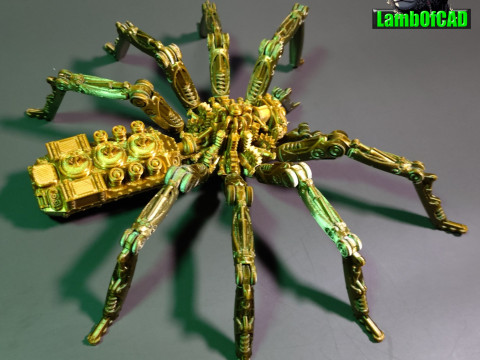 Стімпанк павук 3D Принт Модель