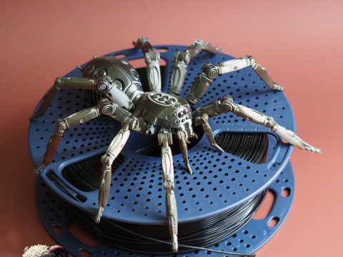Robot Spider Model Cetak 3D