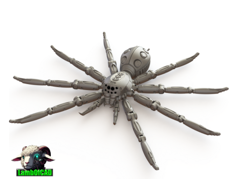 Robot Spider Model Cetak 3D