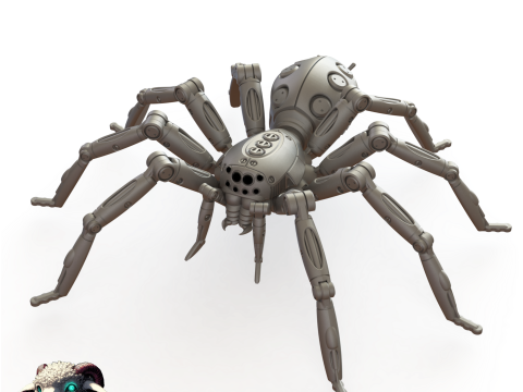 Robot Spider Model Cetak 3D
