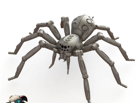 Robot Spider 3D Print Model