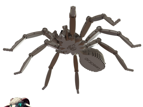 Robot Spider Model Cetak 3D