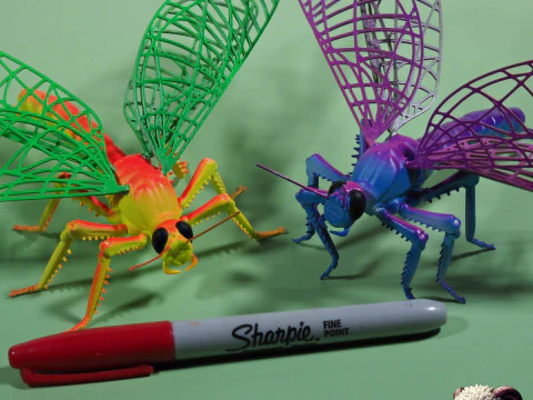 Dragonfly for Painting 3D Print Model