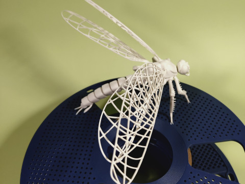 Dragonfly for Painting 3Dプリントモデル