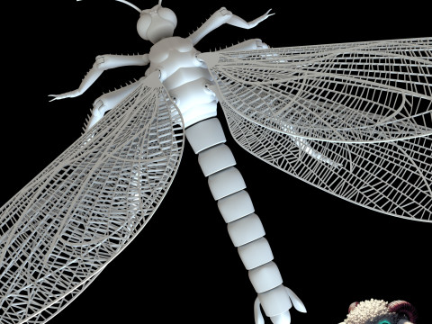 Dragonfly for Painting 3Dプリントモデル