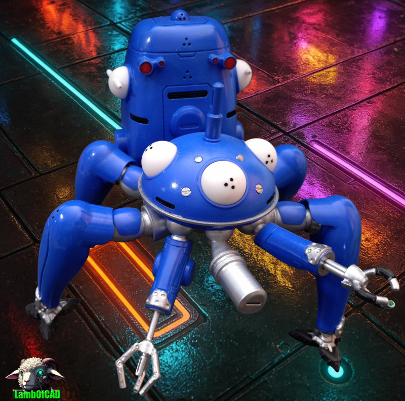 Tachikoma GITS SAC 2nd GIG version 3D 打印模型 .c4d .max .obj .3ds .fbx .stl .blend 