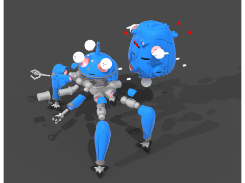 Tachikoma GITS SAC 2nd GIG version 3D 打印模型