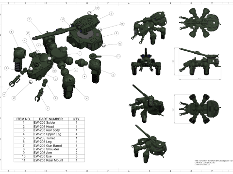EW-205 Think Tank Modelo de impresión 3D