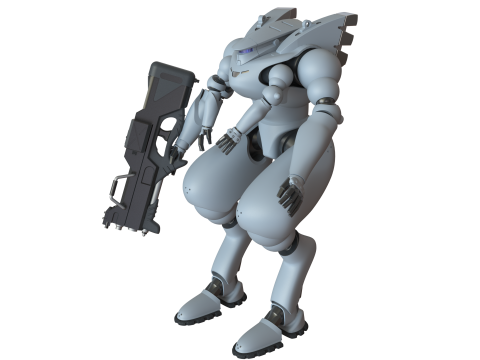 MSDF Type 303 Armored Suit 3Dプリントモデル
