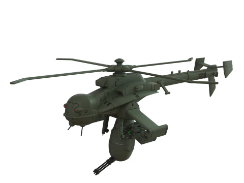 Jigabachi AV Attack Helicopter 3D Print Model