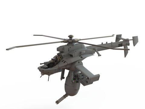 Jigabachi AV Attack Helicopter Modello di stampa 3D