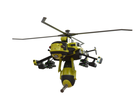 Jigabachi AV Attack Helicopter Modello di stampa 3D
