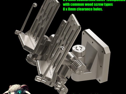 Mechanised Book Stand 3D Принт Модель