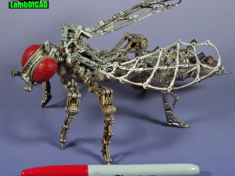 Steampunk Wasp 3D Print Model