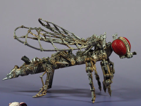 Steampunk Wasp 3D Print Model