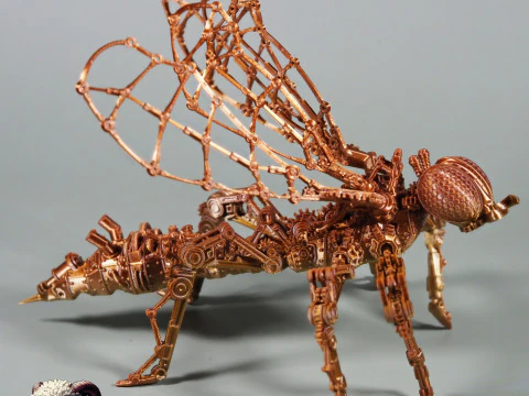 Steampunk Wasp 3D Print Model