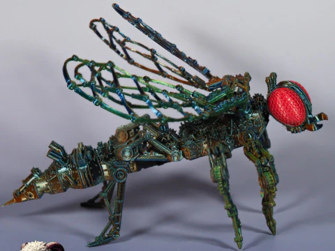 Steampunk Wasp 3D Print Model