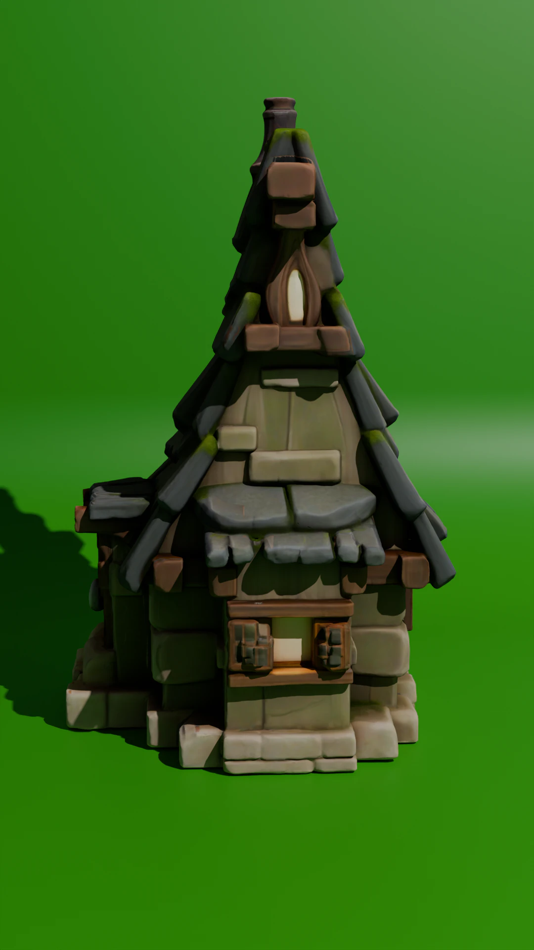 Old Enchanted Cottageobj 3D Model .c4d .max .obj .3ds .fbx .stl .blend 