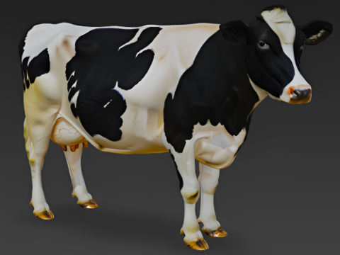 Holstein Cow 3D 模型