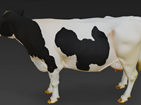 Holstein Cow 3D Model