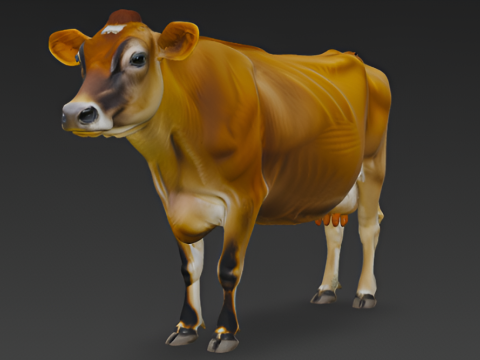 Jersey Cow 3D 模型