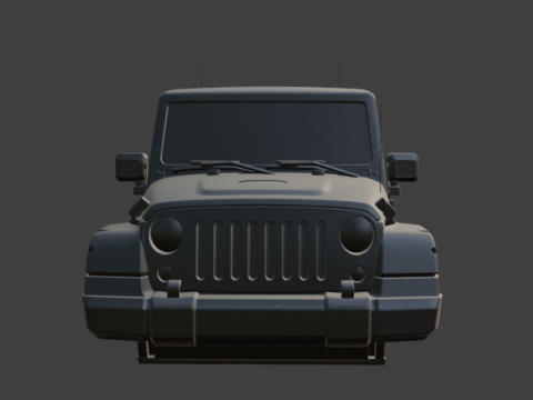 Jeep upper body part vehicle part 3D Model