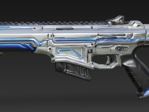 Futuristic Assault Rifle 3D Model