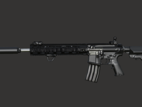 Tactical Assault Rifle 3D Модель