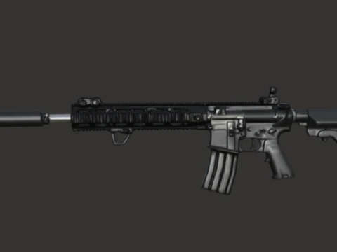 전술 돌격 소총 3D 모델