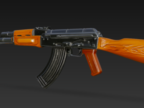 AK47 Assault Rifle 3D Model