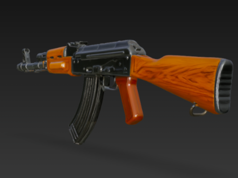 AK47 Assault Rifle 3D Model