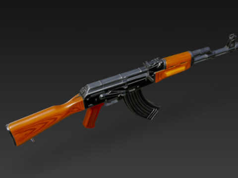 AK47 Assault Rifle 3D Model