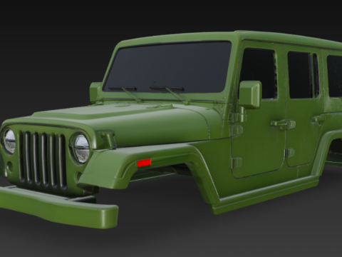 Jeep body 3D Модель