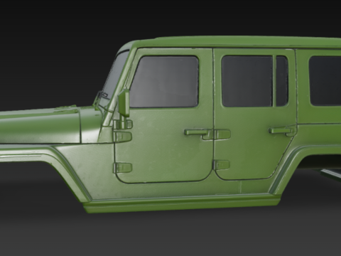 지프 본체 3D 모델
