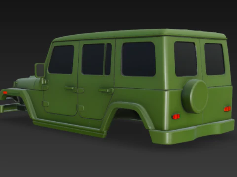 Jeep body 3D Model