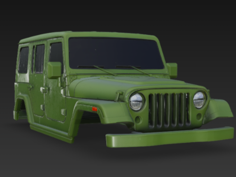 지프 본체 3D 모델