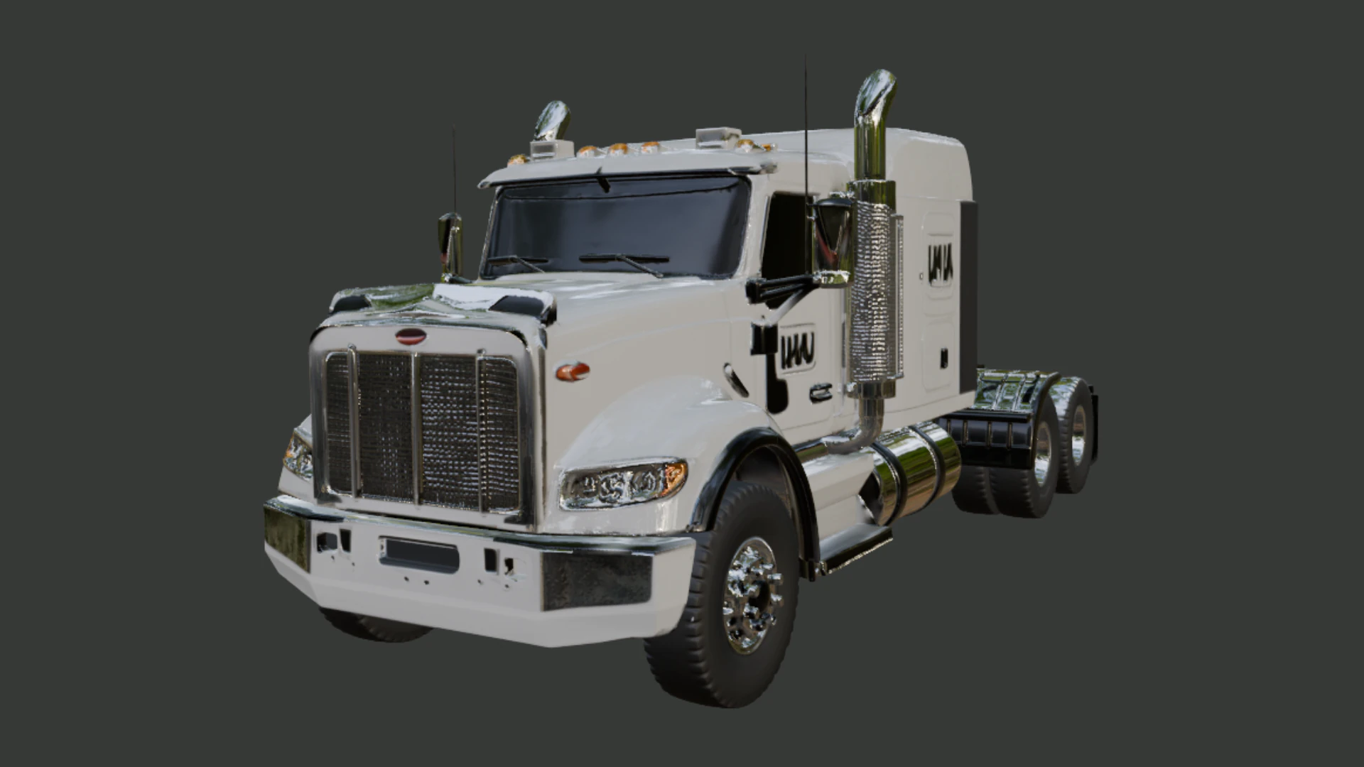 Heavy Truck 3D Model .c4d .max .obj .3ds .fbx .stl .blend