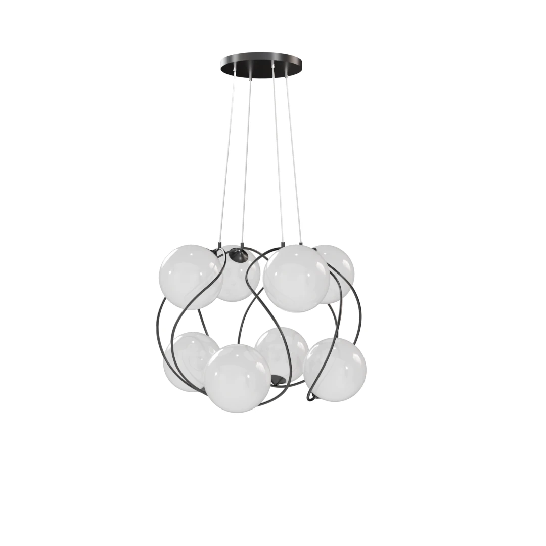 Lamp Hopfen 8x40 G9 Black Balle PD 8 BK 3D Model .c4d .max .obj .3ds .fbx .stl .blend 