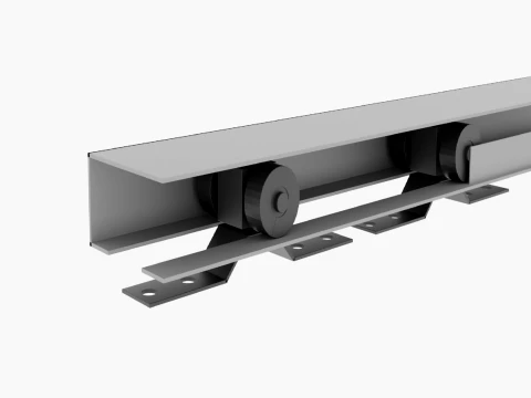 Sliding Door Mechanism Set 3D Model