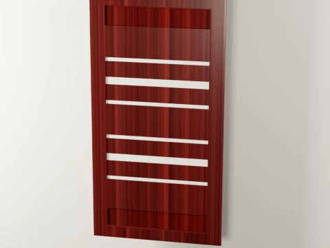 Wooden Sliding Door Set V2 3D Model