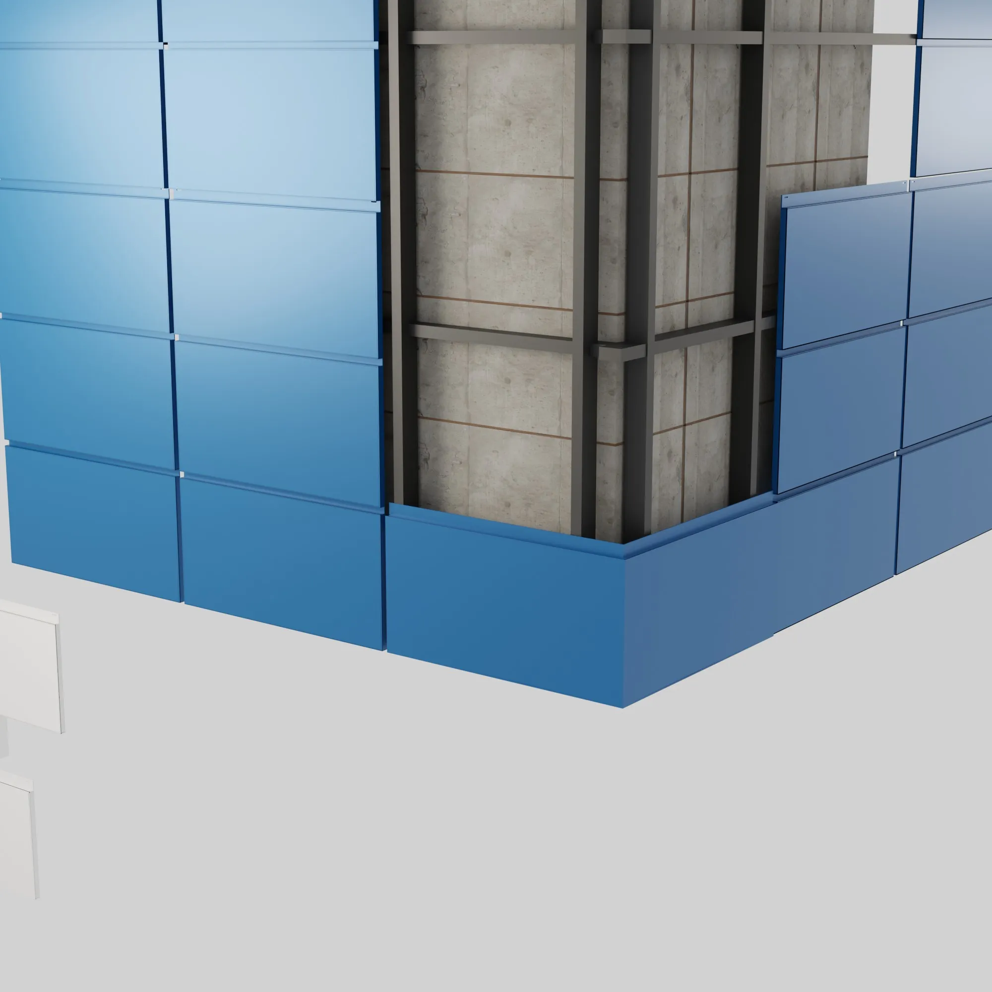 Facade Panels Box Set 3D Model .c4d .max .obj .3ds .fbx .stl .blend 