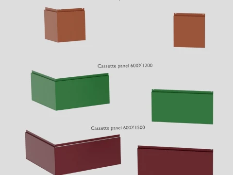 Facade Panels Box Set 3D Model