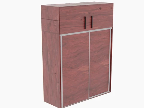 Sliding Wardrobe Hallway 3D Model