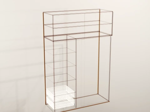 Sliding Wardrobe Hallway 3D Model
