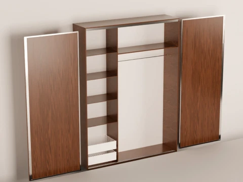 Sliding wardrobe 2 doors 3D Model