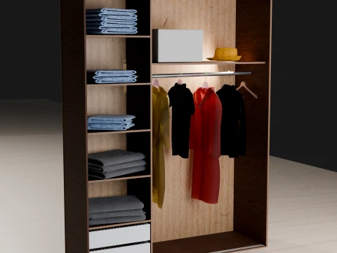 Sliding wardrobe 2 doors 3D Model