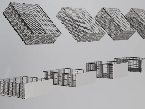 Storage Basket Metal 3D Model