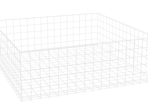 Storage Basket Metal 3D Model