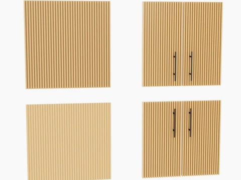 Kitchen Cabinet Front Set 3D Model