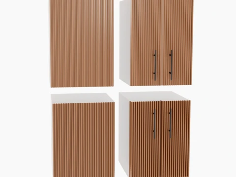 Kitchen Cabinet Front Set 3D Model